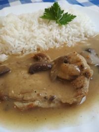 vepřové na žampionech