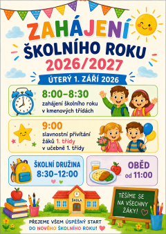 Zahájení školního roku 2026/2027