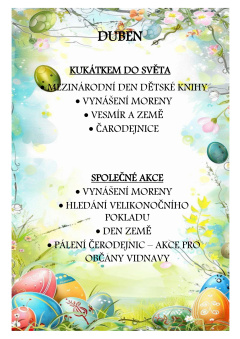 Duben v&nbsp;družině